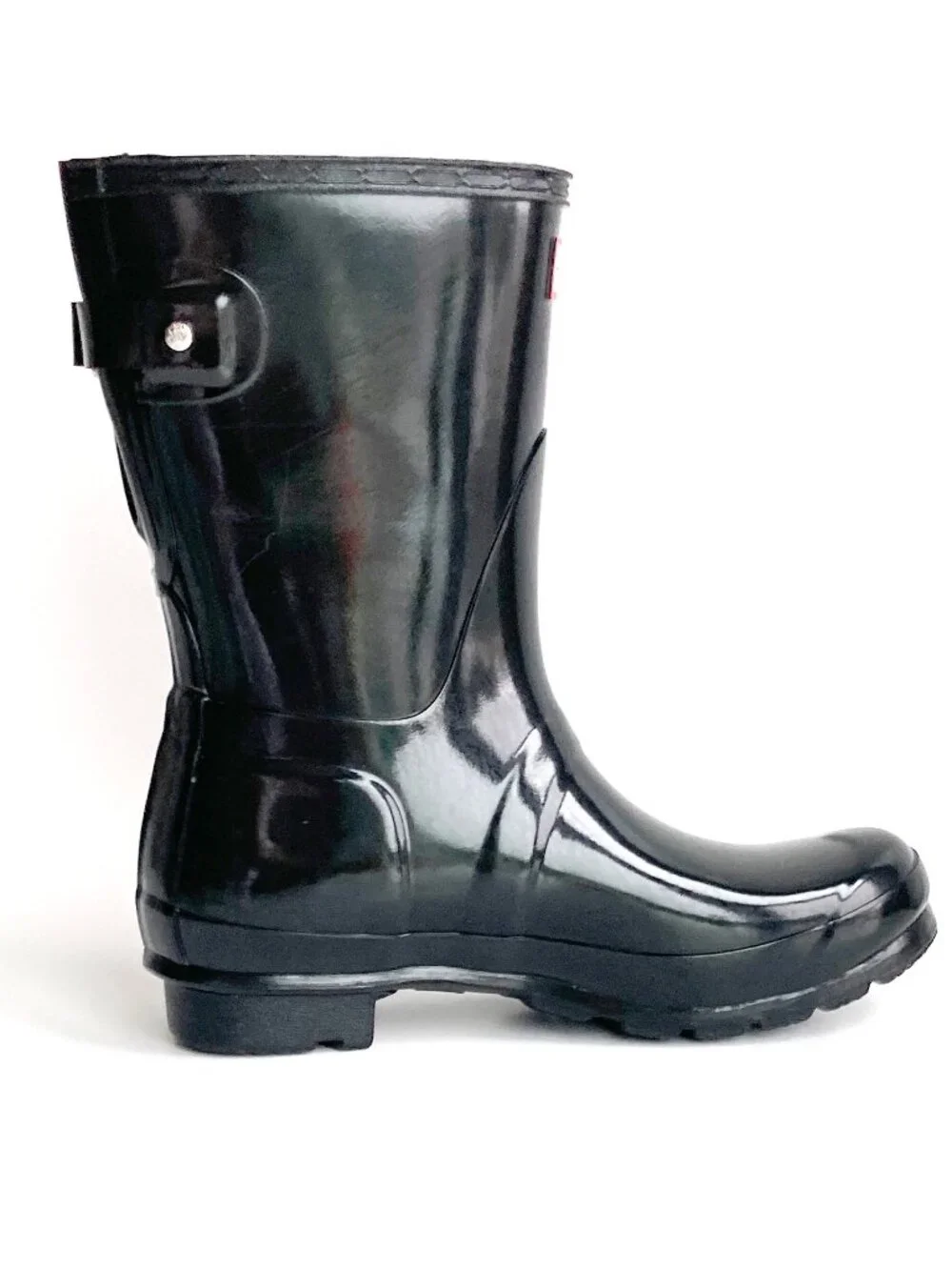 Hunter Original Short Gloss Rain Boots NWOB sz 7